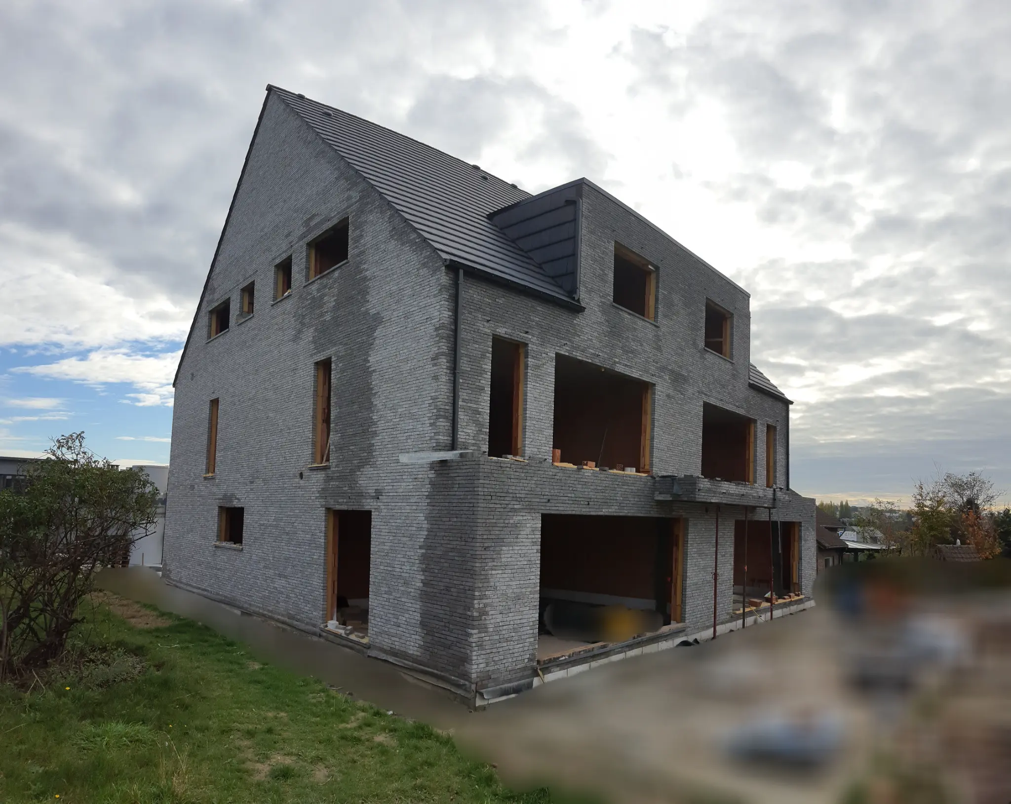 Nieuwbouw in aanbouw