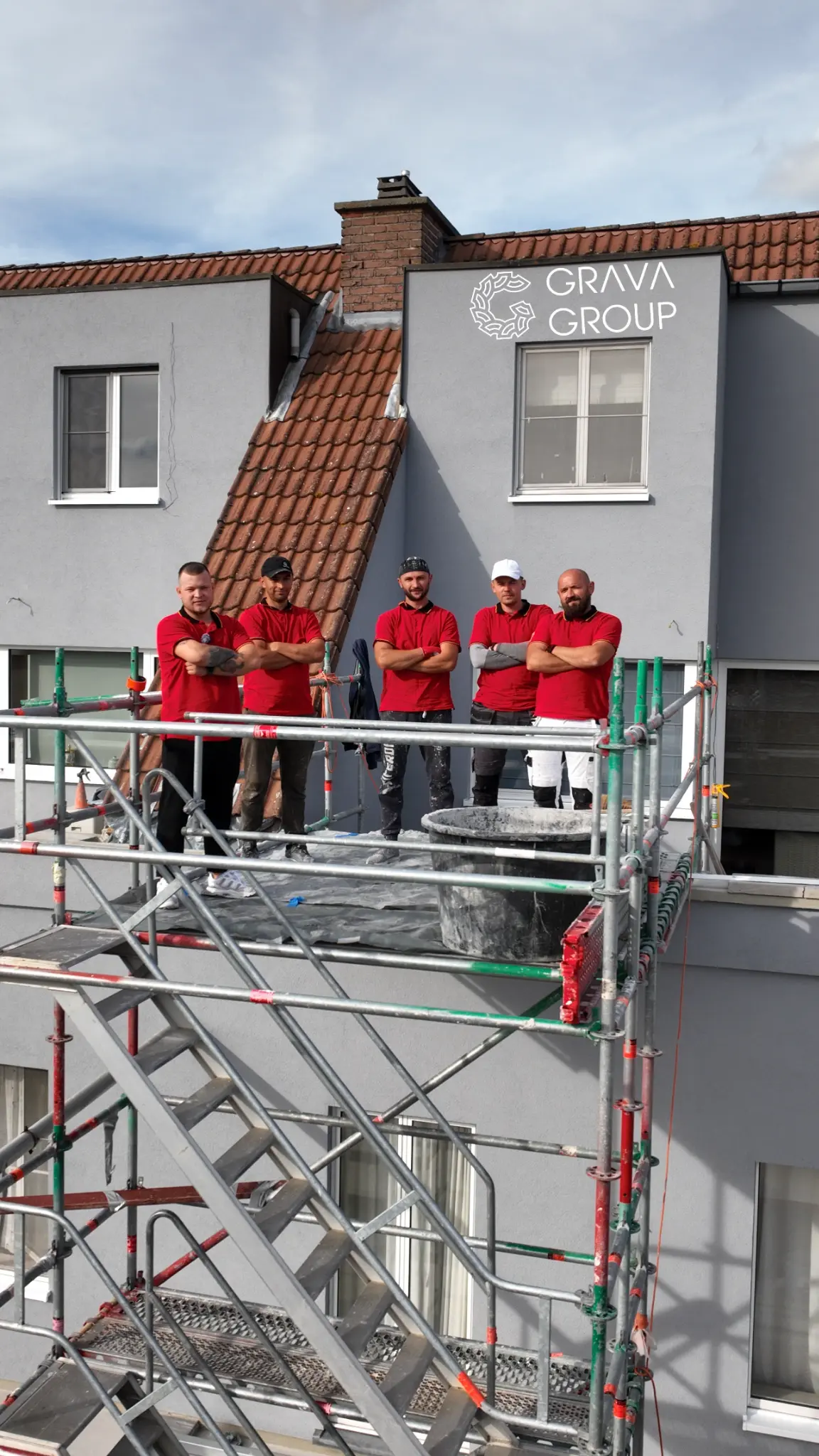 GRAVA GROUP team op de werf